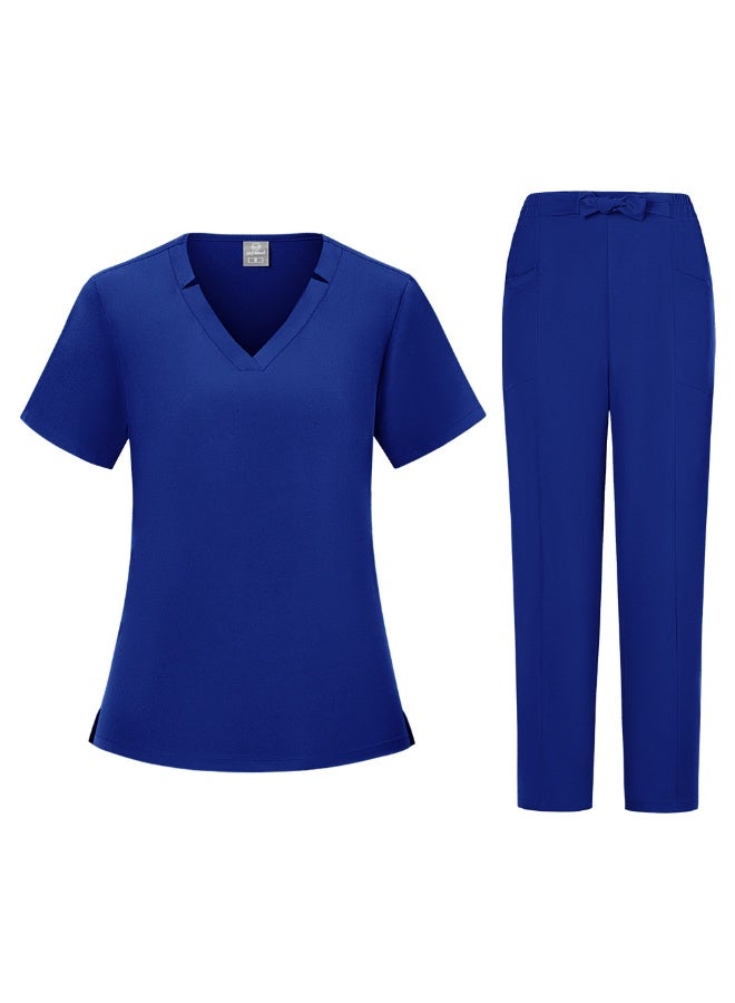 Women's Elastic Doctor Nurse Surgical Gown Work Clothes - Image 1